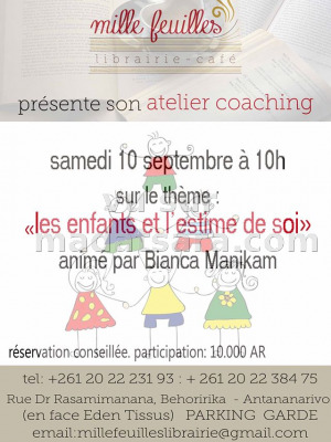 Atelier coaching "Les enfants et l'estime de soi" * Mille feuilles librairie café