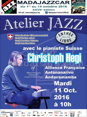Atelier jazz avec Christophe Hegi - AFT - Alliance Française d'Antananarivo‍