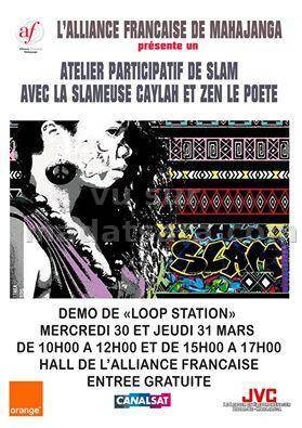 Atelier participatif de Slam avec Kaylah à l'Alliance Française de Mahajanga