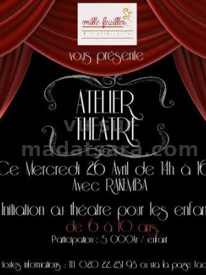 Atelier théâtre - Mille feuilles Librairie Café Behoririka‍