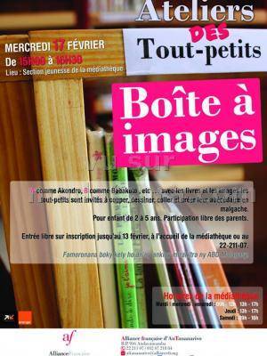 Ateliers des tout-petitsBoîte à images à l'Alliance Française d'Andavamamba