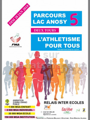 Athlétisme pour tour deux tours Lac Anosy Analamanga Madagasikara‍