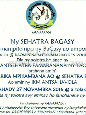 Bagasy an-tsehatra - IKM Ivon-toeran'ny Kolontsaina Malagasy‍