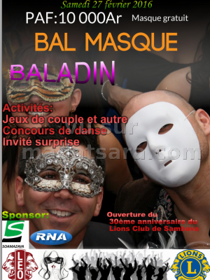 Bal masqué Baladin à Sambava