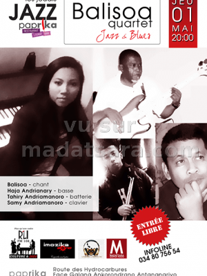 Balisoa Quartet Jazz et Blues au Paprika