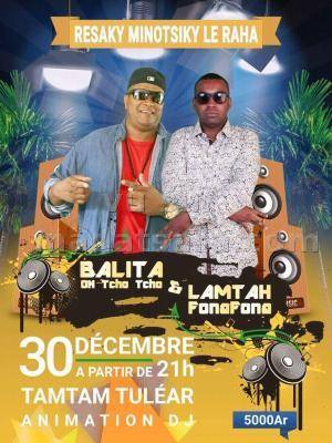 Balita & Lamtah resaka minotsiky le raha Discothèque Tam Tam Tuléar