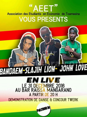 Bandaem‍, Slajih Lion‍ & John Love‍ - en live au Bar Raissa Mangarano