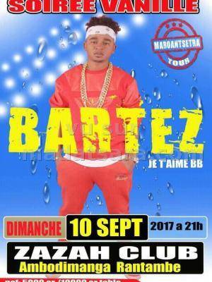 Bartez soirée vanille Zazah Club Ambodimanga Rantambe