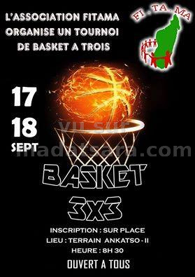 Basket 3x3 - tournoi de basket à trois - Terrain Ankatso II