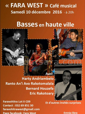 Basses en haute ville - Café musical au Fara West Faravohitra‍