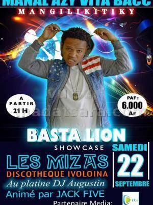 Basta Lion en show case Les Mizas Ivoloina