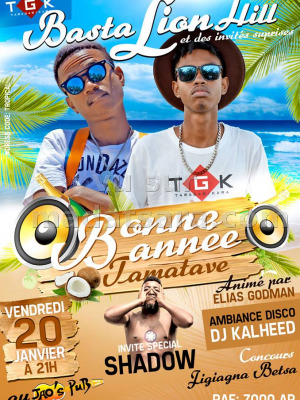 Basta Lion‍ & Lion Hill‍ bonne année Tamatave au JAO'S PUB‍