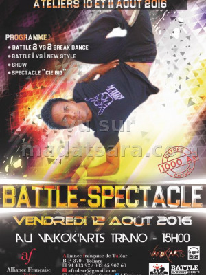 Battle spectacle au Vakok'Arts Trano