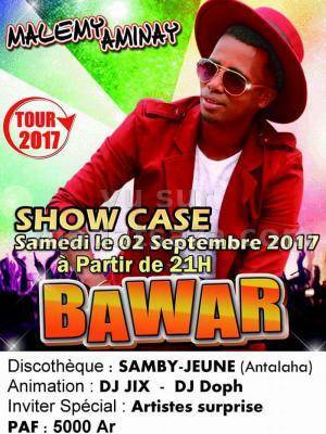 Bawar en show case Discothèque Samby Jeune Antalaha