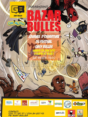 Bazar bulles journée d'ouverture du festival Gasy Bulles - Skate Park Ankaditapaka‍