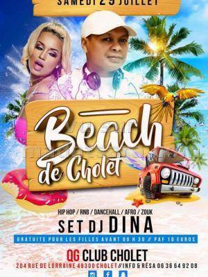 Beach de cholet avec Dj Dina
