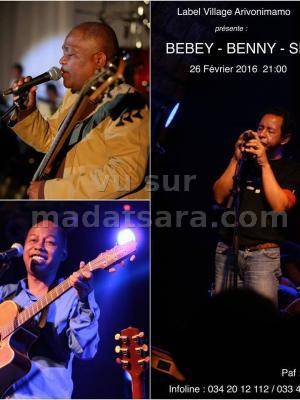 Bebey - Benny - Sefo en concert au Label village Arivonimamo