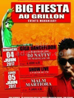 Big fiesta au Grillon Mananjary avec Dj Natty‍ & Malm Martiora‍