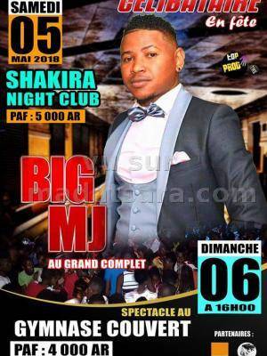 Big MJ en show case Shakira Night Club Mahajanga - Gymnase couvert Mahajanga