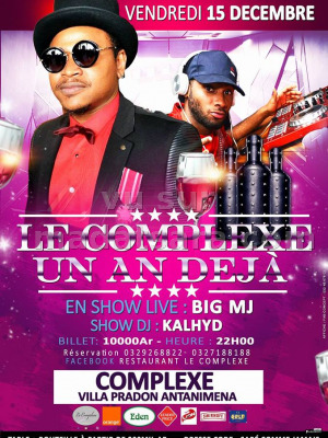 Big MJ‍ en show live - Le Complexe restaurant Villa Pradon Antanimena‍