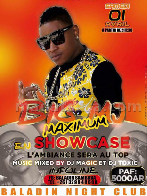 Big MJ‍ en showcase au Balladin Sambava‍