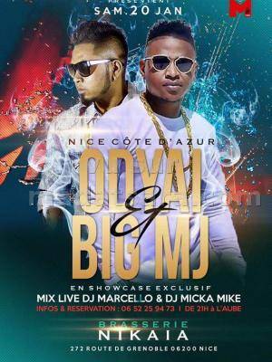Big MJ & Odyai en show case Brasserie Nikaia Nice