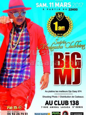 Big MJ‍ - soirée malgache clubbing - Club 138 - La Réunion‍