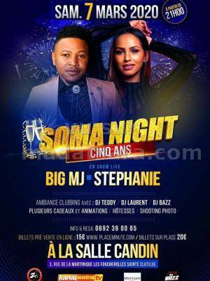 Big MJ & Stéphanie soma night Salle Candin Saint-Denis La Réunion