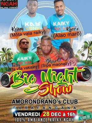Big night show Amorondrano's Club Farafangana