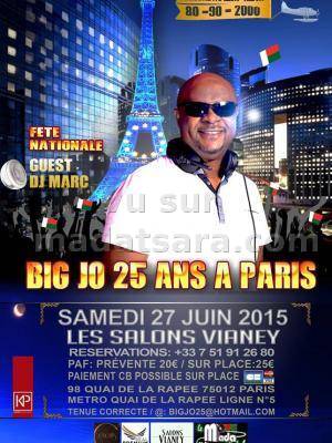 Big Jo 25 ans à Paris au Salons Vianey