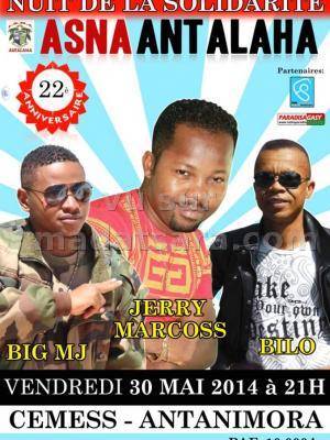 Big MJ, Jerry Marcoss et Bilo - Nuit de la solidarité au CEMESS Antanimora