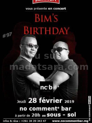 Bim‍ birthday - No Comment Bar Isoraka‍