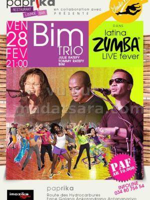 Bim Trio avec Julie Ratefy, Tommy Ratefy et Bim au Paprika
