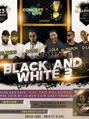 Black and white 3 JS Twins, Marion, D'Alvis, Lola, D-Lain Le Millénaire