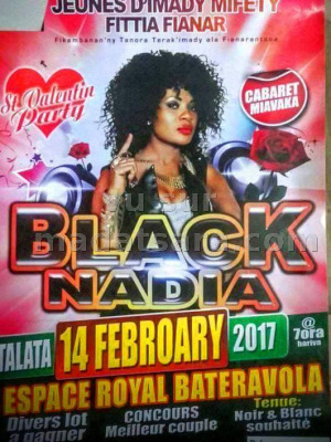 Black Nadia‍ cabaret miavaka St Valentin Espace Royal Bateravola Fianarantsoa‍