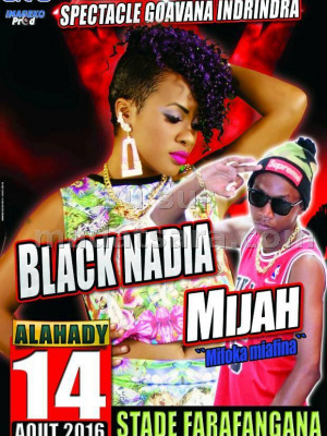 Black Nadia en concert à Farafangana