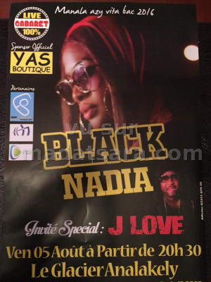 Black Nadia en concert au Glacier Analakely - Manala azy vita Bacc