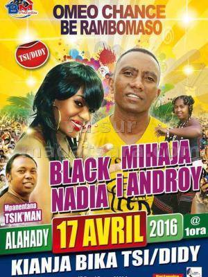 Black Nadia & Mihaja I Androy en concert au Kianja Bika Tsiroanomandidy