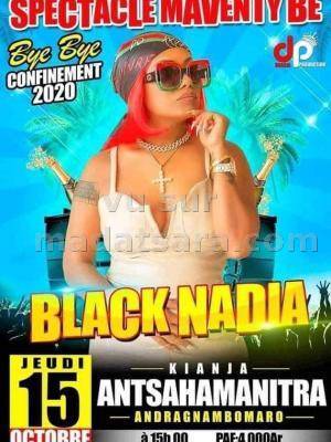 Black Nadia spectacle maventy be Kianja Antsahamanitra Andragnambomaro