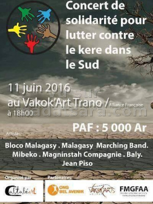 Bloco Malagasy, Malagasy Marching Band, Mibeko, Magninstah Compagnie, Baly & Jean Piso - concert de solidarité au Vakok'Art Trano