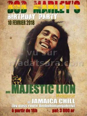 Bob Markey birthday party au Jamaica By Pass avec Majestic Lion