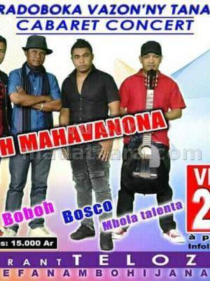 Boboh Mahavanona en cabaret concert Restaurant Telozoro
