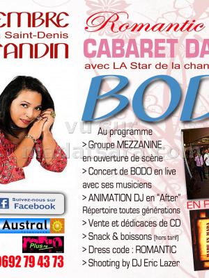 Bodo‍ en concert Romantic Show - Salle Candin Saint-Denis
