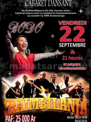 Bodo‍ & Iraimbilanja‍ cabaret dansant SK Melody Mandriambero‍