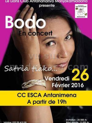 Bodo satria tiako en concert au CCESCA Antanimena