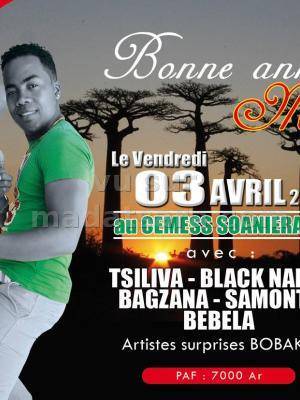 Bonne année Menabe au CEMESS Soanierana avec Tsiliva, Black Nadia, Bagzana, Samonta, Bebela