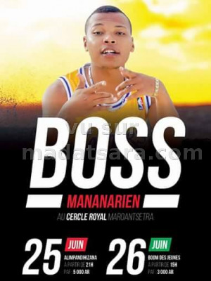 Boss Mananarien en show case Cercle Royal Maroantsetra