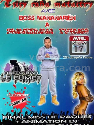 Boss Mananarien‍ - en show case - Resto Bar Le Fumet Soanierana Ivongo