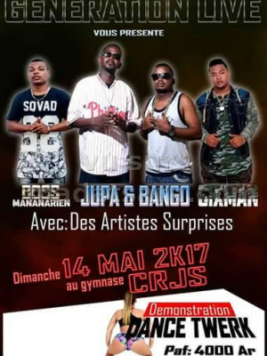 Boss Mananarien‍ , Jupa'Bango‍ & Sixman‍  - Generation live  - Gymnase CRJS Toamasina‍