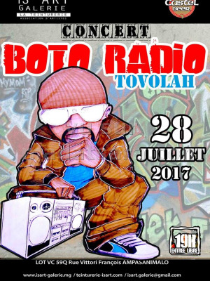 Boto radio Tovolah‍ en concert Is'Art Galerie‍